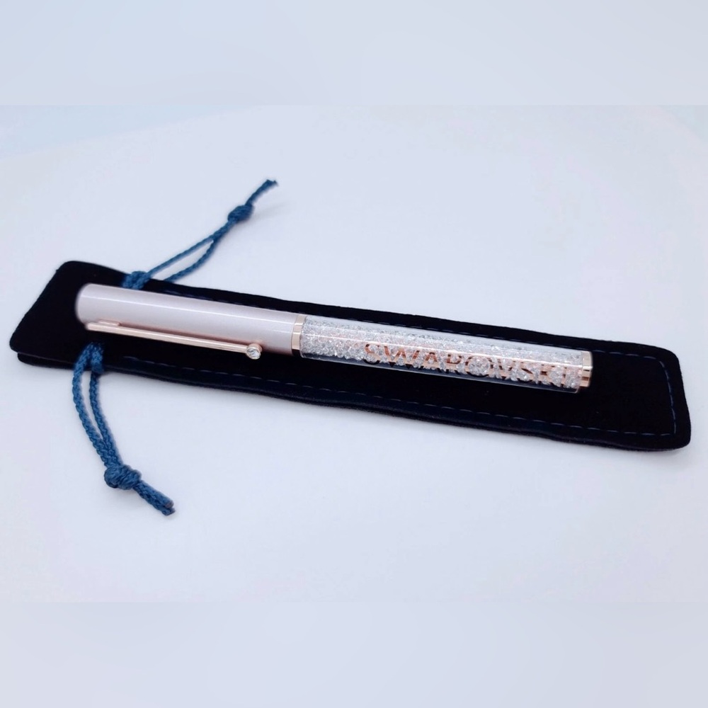 NEW SWAROVSKI Rose Gold Plated Crystalline Gloss Pink Ballpoint Pen 5568759